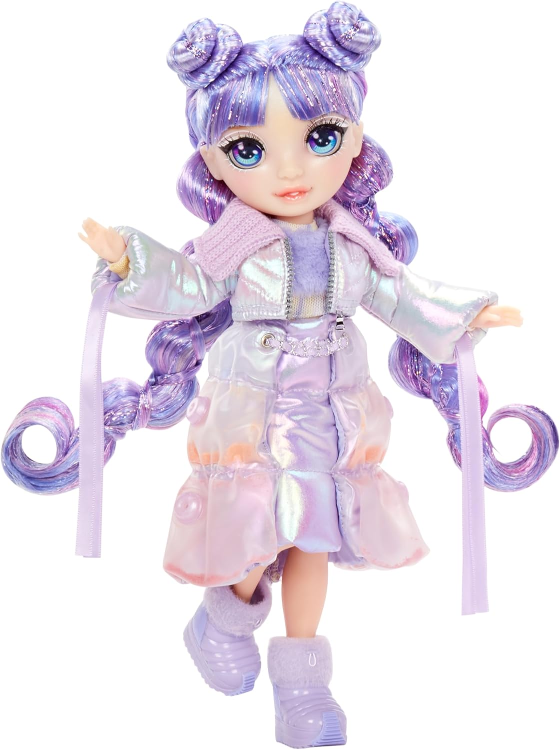 Rainbow High Winter Wonderland - Violet (Purple) 28 cm Fashion Doll with Magic Snow Outfit 4