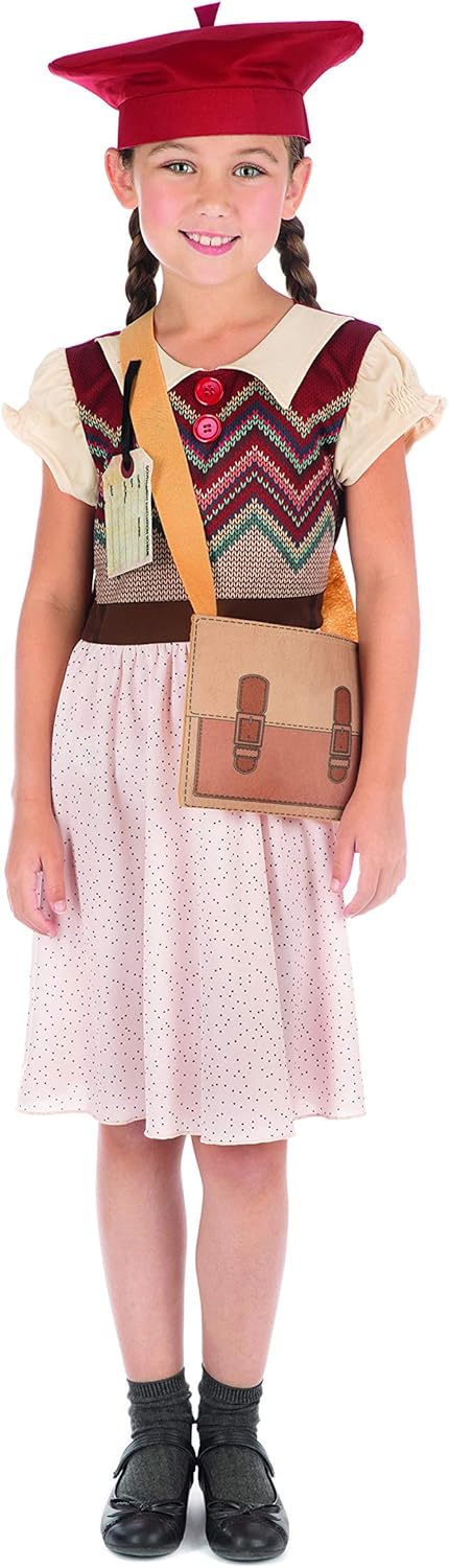 Bristol Novelty Evacuee Schoolgirl Costume - Age 10-12 Years 1