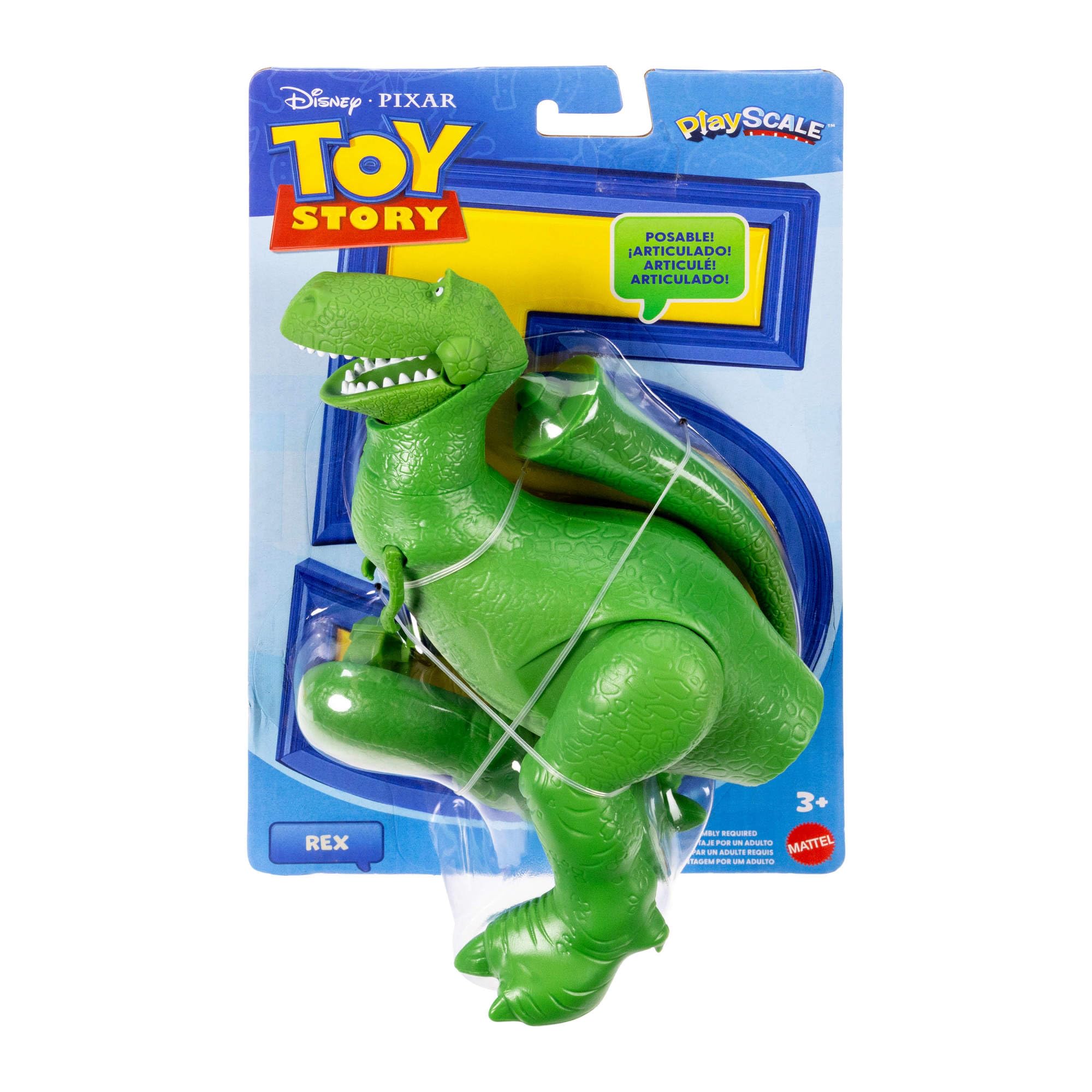 Mattel Disney and Pixar Toy Story 5 Rex Action Figure - 7.25 Inches Tall, 8 Posable Joints 7
