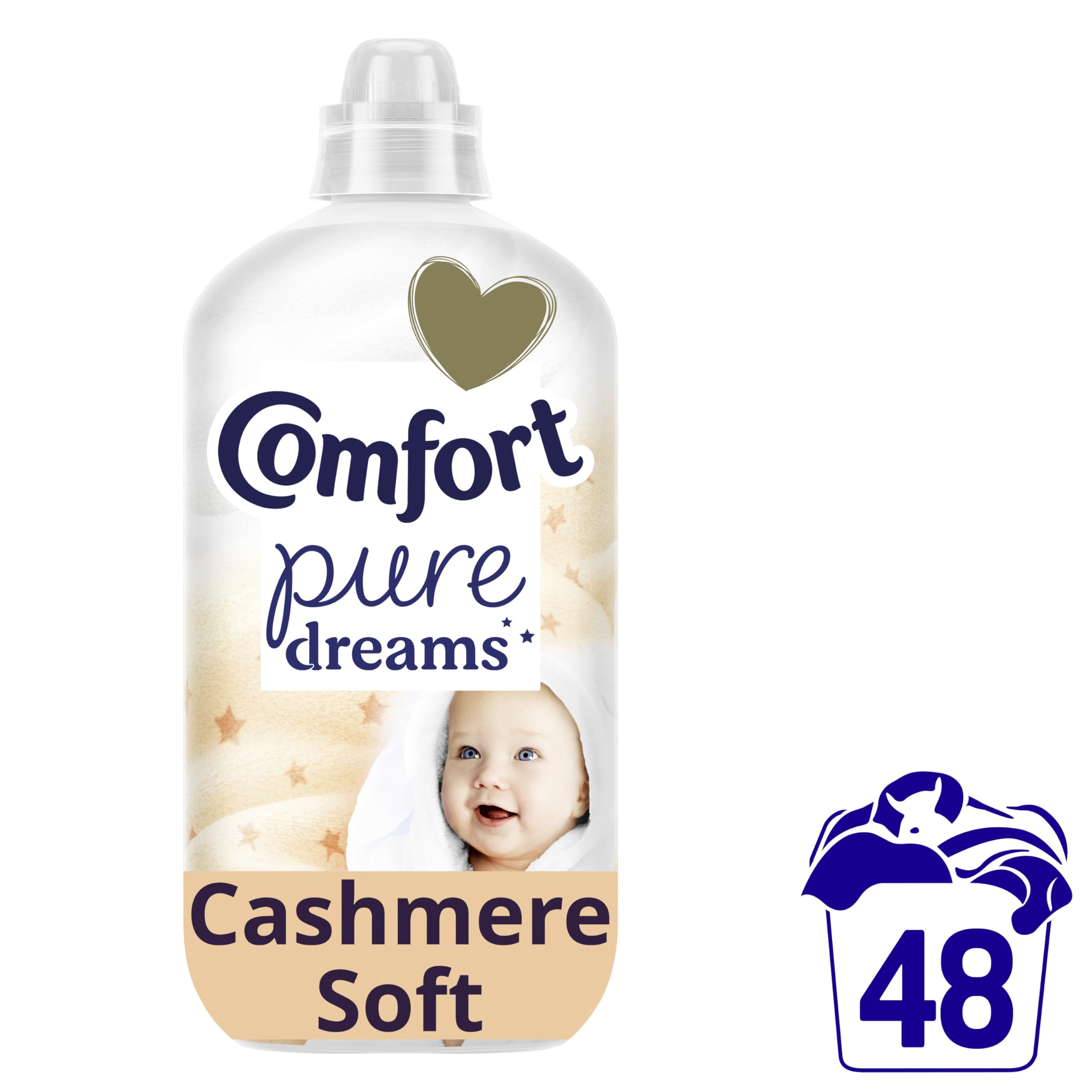 Comfort Pure Dreams Cashmere Soft Fabric Conditioner - 1.44 L | Dermatologist Recommended 2