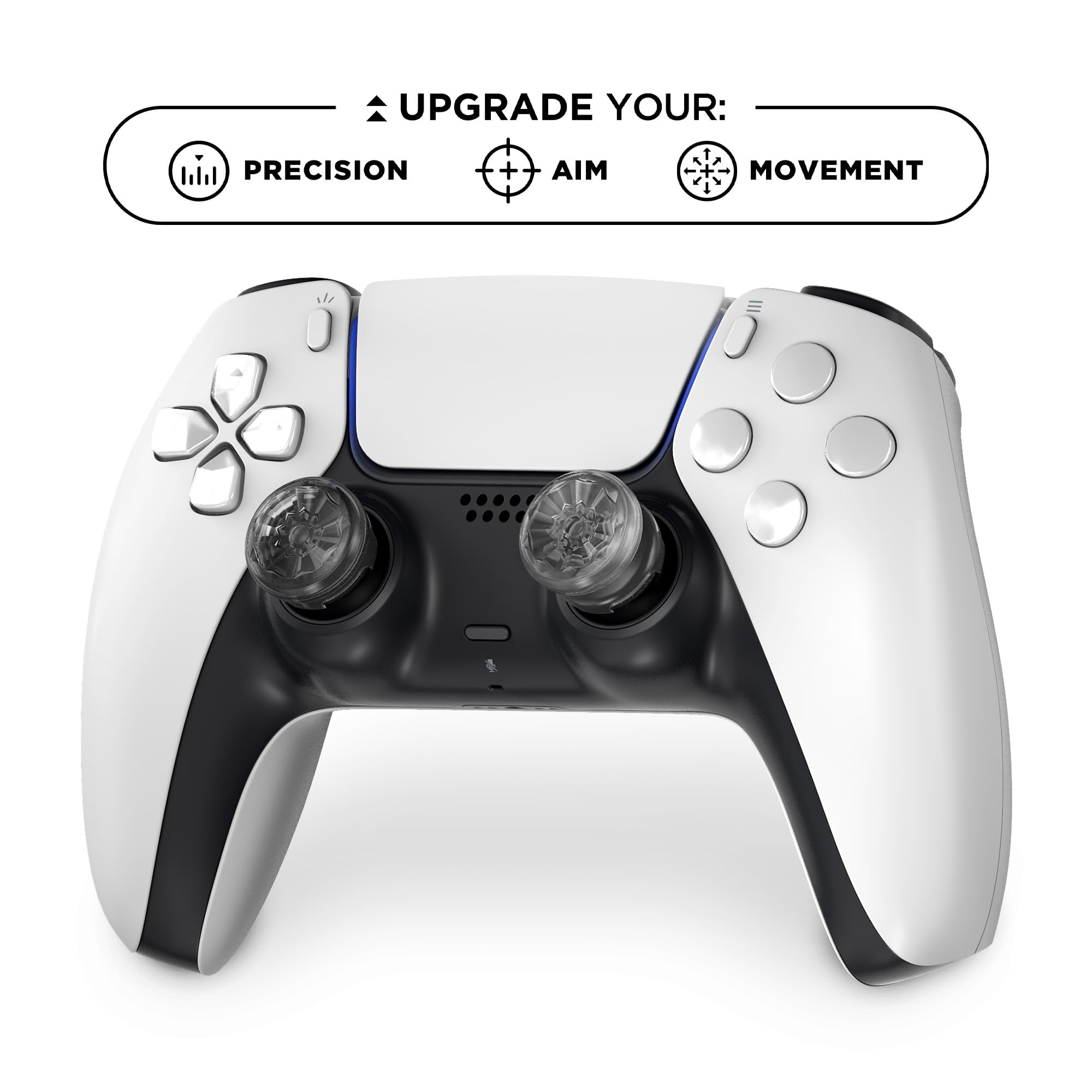 KontrolFreek FPS Freek Galaxy Crystal Thumb Grips for PS4 & PS5 | Dual-Height Precision 5