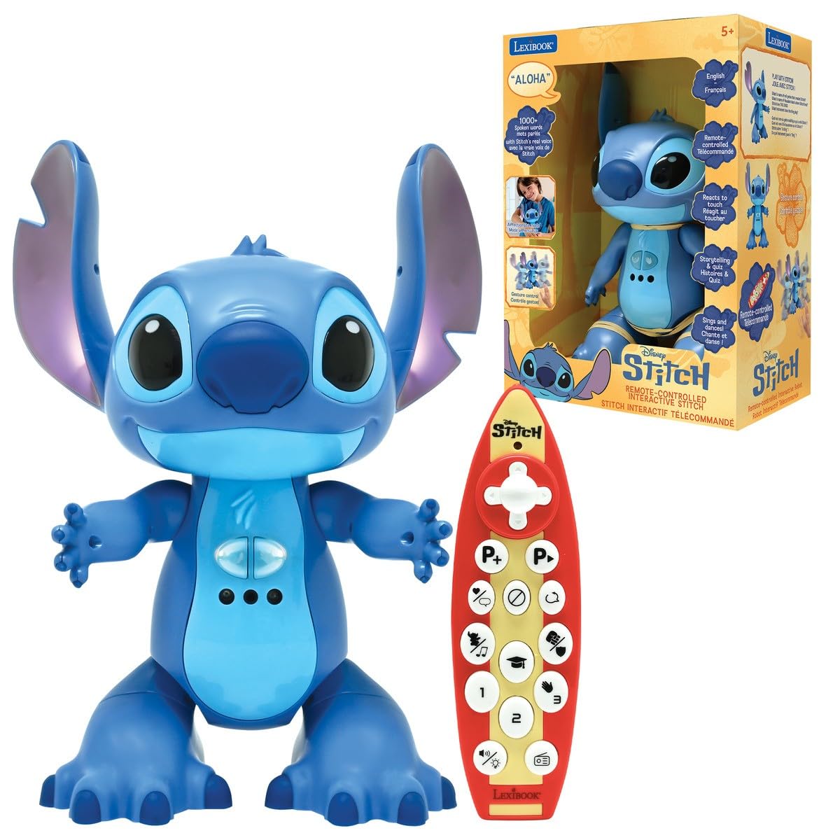LEXIBOOK Disney Stitch Bilingual Interactive Robot Toy - Gesture & Remote Control 1