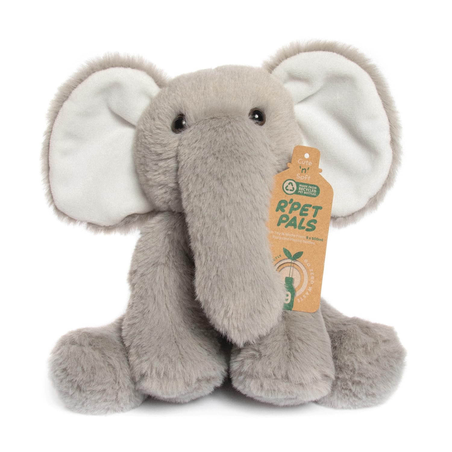 Lesser & Pavey Rpet Pals Ellie Sit Elephant Teddy For Kids | Made Up of Rec 7