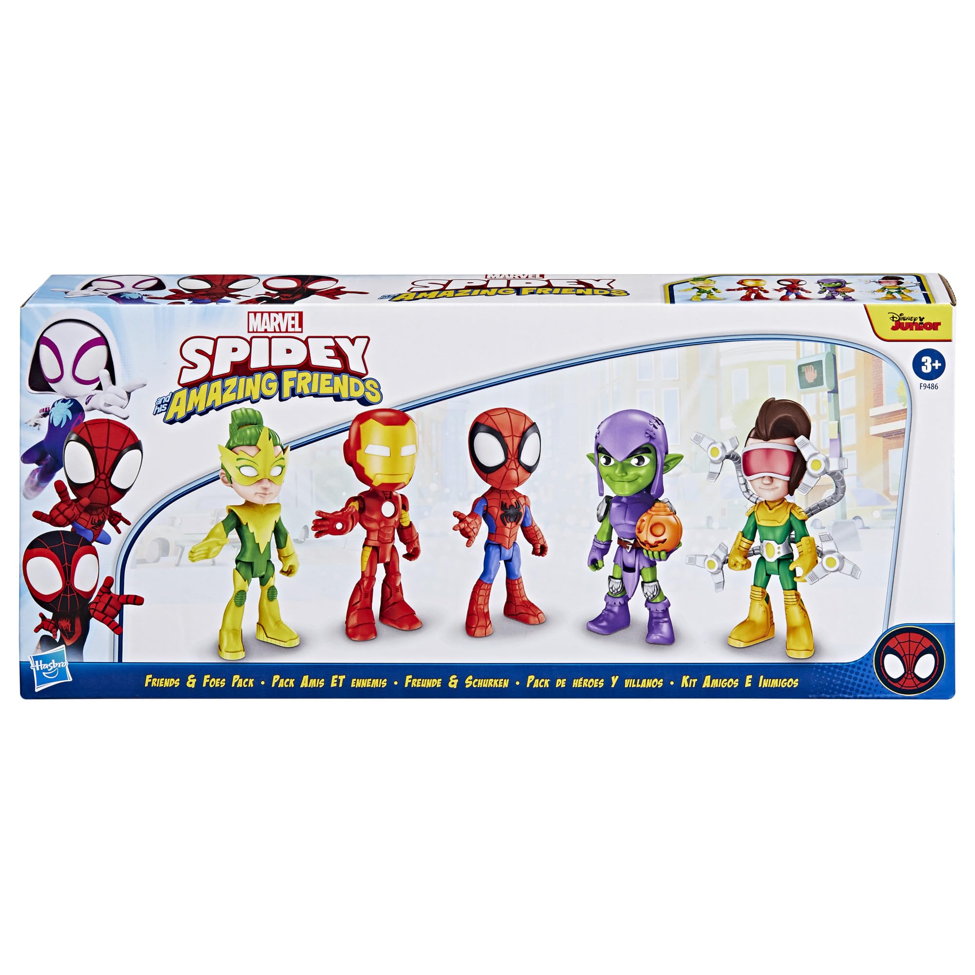 Marvel Spidey and His Amazing Friends Friends & Foes Pack - 5-Pack Poseable Action Figures for Kids 2