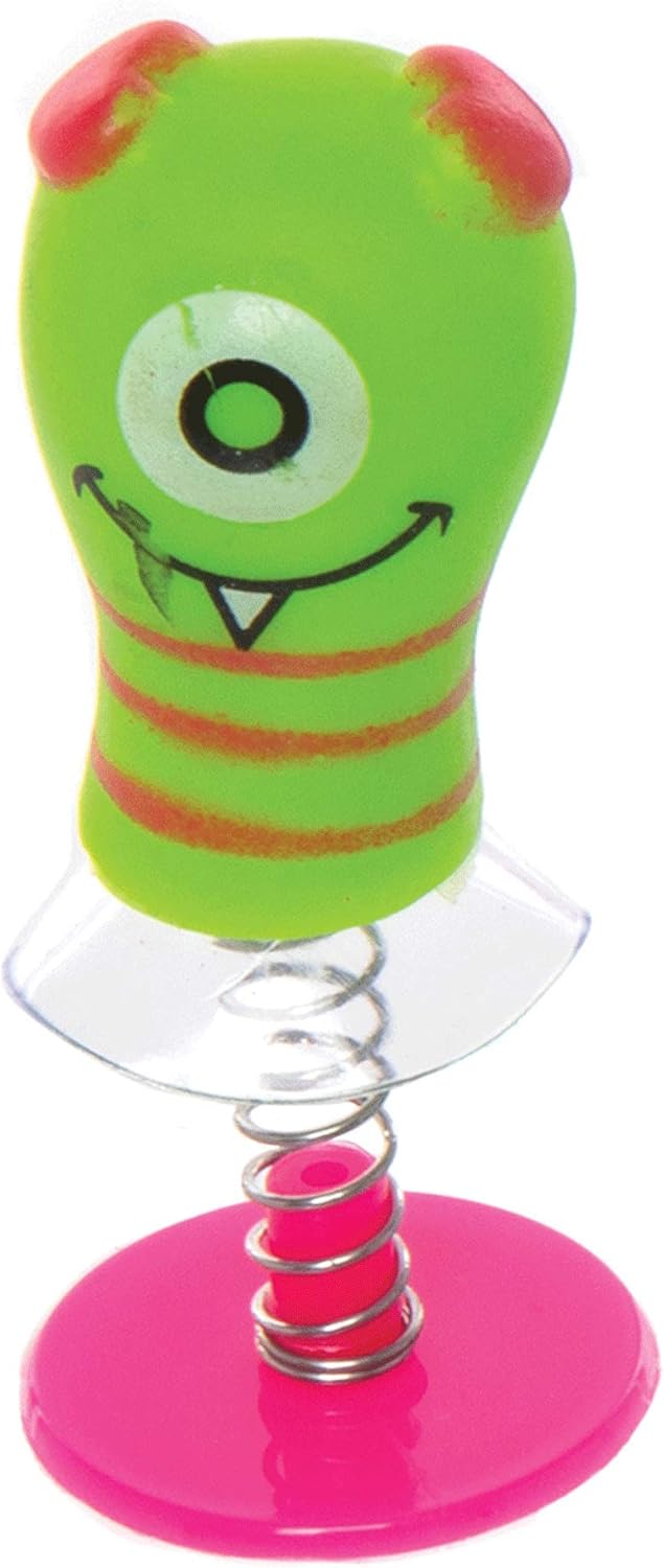Baker Ross Monster Jump Poppers - Assorted Jumping Toys for Kids, Pack of 6 2