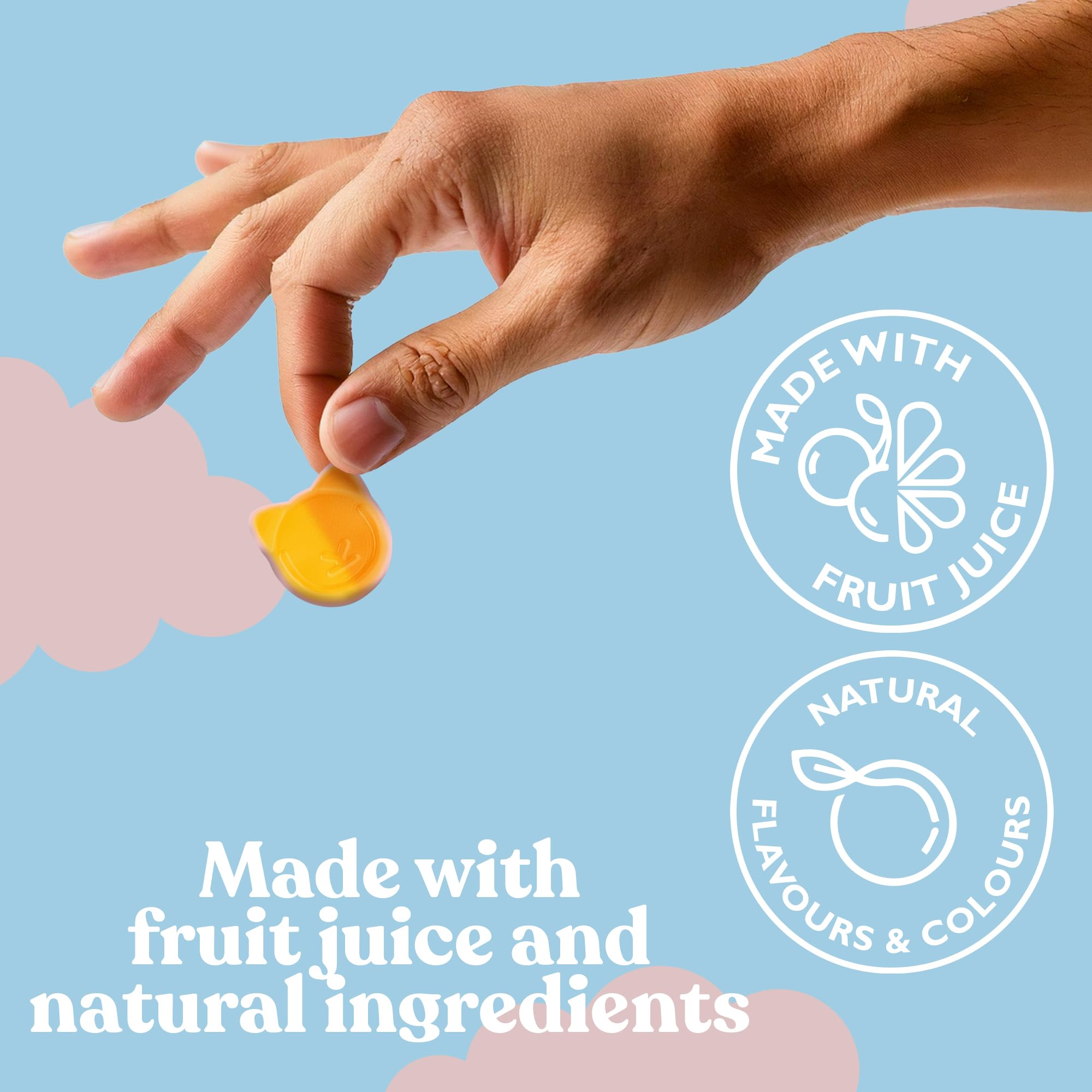 CANDY KITTENS Wanderlust Vegan Sweets - Fruit & Chewy Gummy | 140g Pack of 1 5