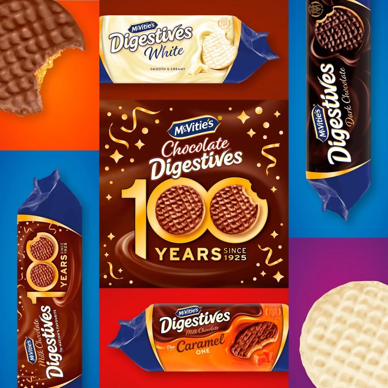 McVitie's Milk Chocolate Digestives Caramel Millionaire Slice Snack Bar | 5 Pack | 51g 6