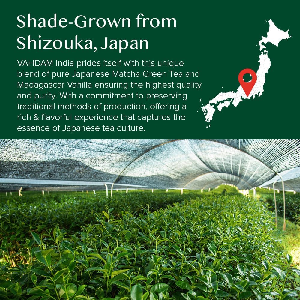 VAHDAM – Vanille-Matcha-Grünteepulver (25 g, 12 Portionen) 7