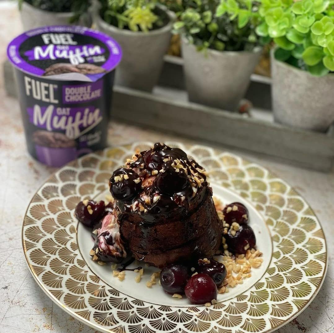 FUEL10K Double Chocolate Oat Muffin Protein Snack Pot, 52g 3