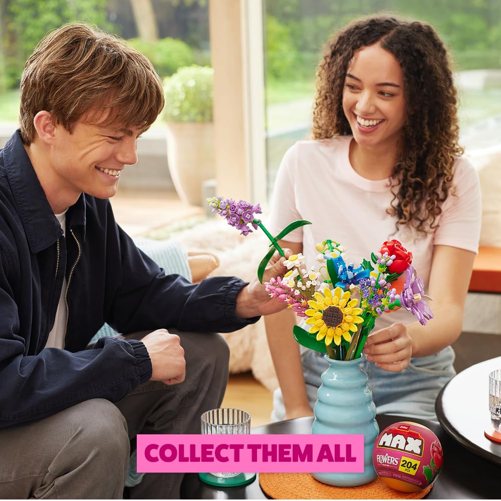 MAX Premium Flowers Building Bricks Collection - 10 to Collect, 2 Flowers per Capsule (Iris and Persicaria) 5
