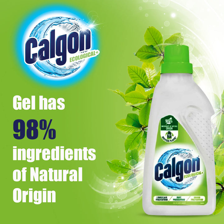Calgon - Washing Machine Softener Gel Ecological+, 98% Natural Origin, Limescale & Odour Prevention