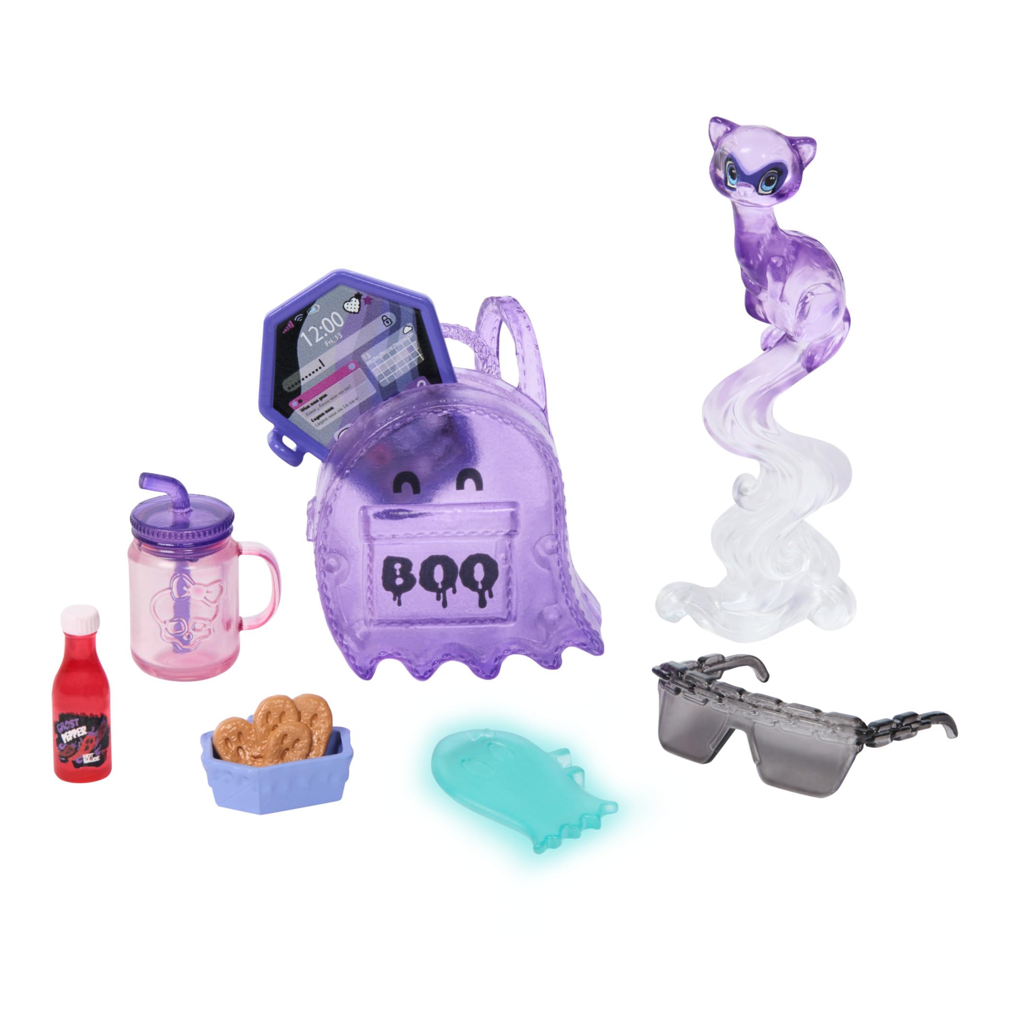 Monster High Spectra Vondergeist Doll with Pet Ferret and Accessories - Ages 4+ 6