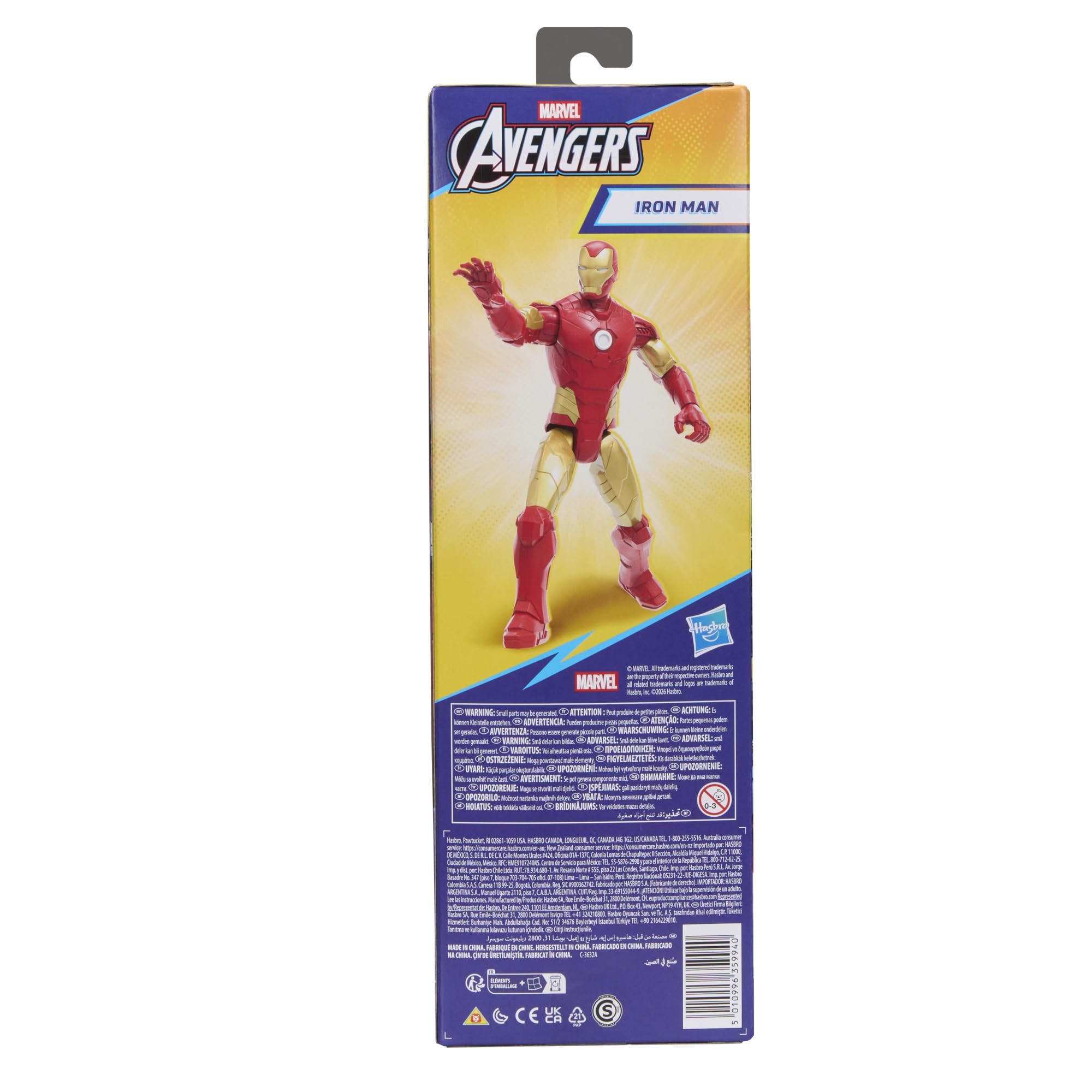 AVENGERS Iron Man Action Figure - 11.5 Inch Large Scale, 11 Points of Articulation 8