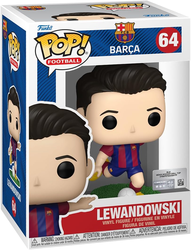 Funko Pop! Football: Robert Lewandowski - FC Barcelona Vinyl Figure (72236) 1