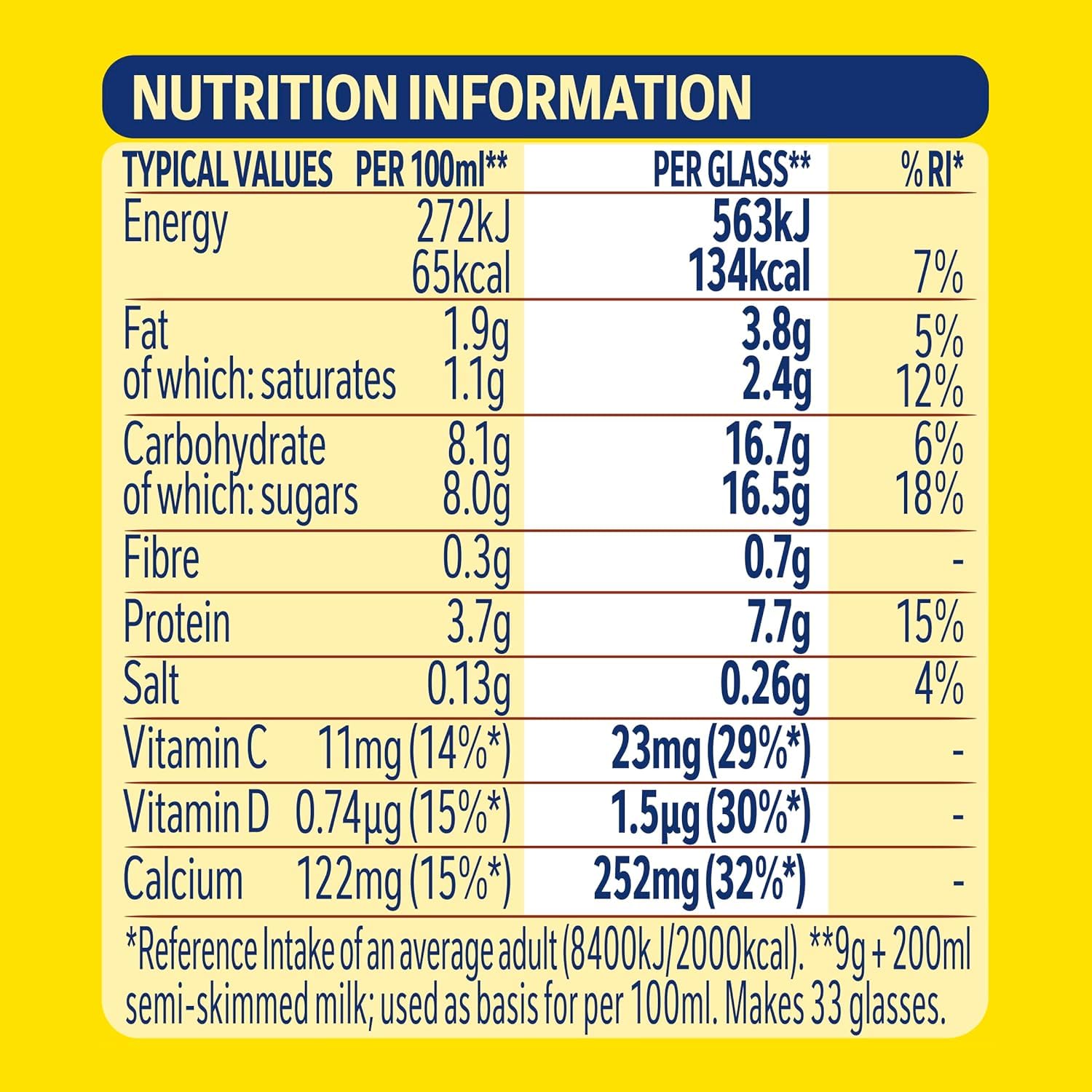 Nesquik Chocolate Flavoured Milkshake Powder - Fortified with Vitamin C & D | 300g Tub 2