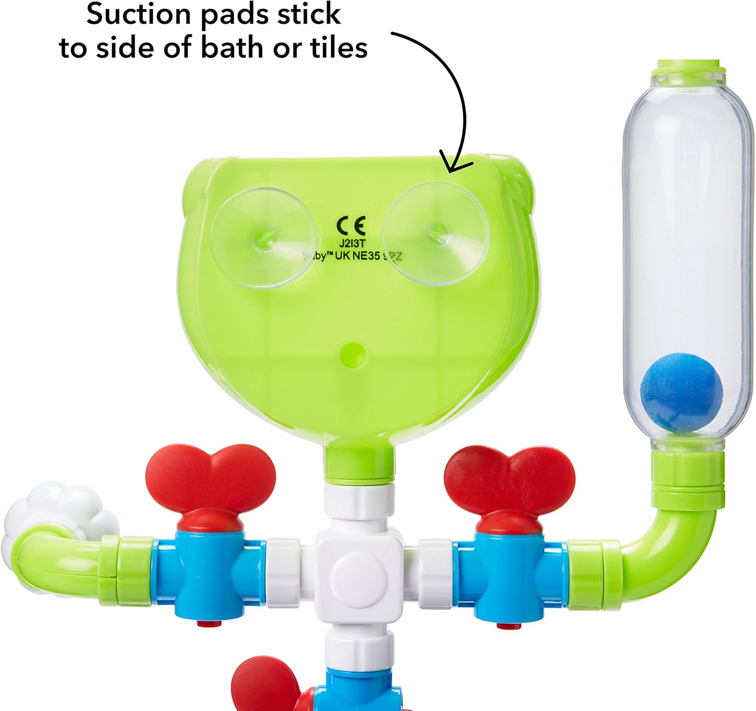Nuby Wacky Water Works Pipes Bath Toy - Educational Bath Playset for 3 Years and Over 2
