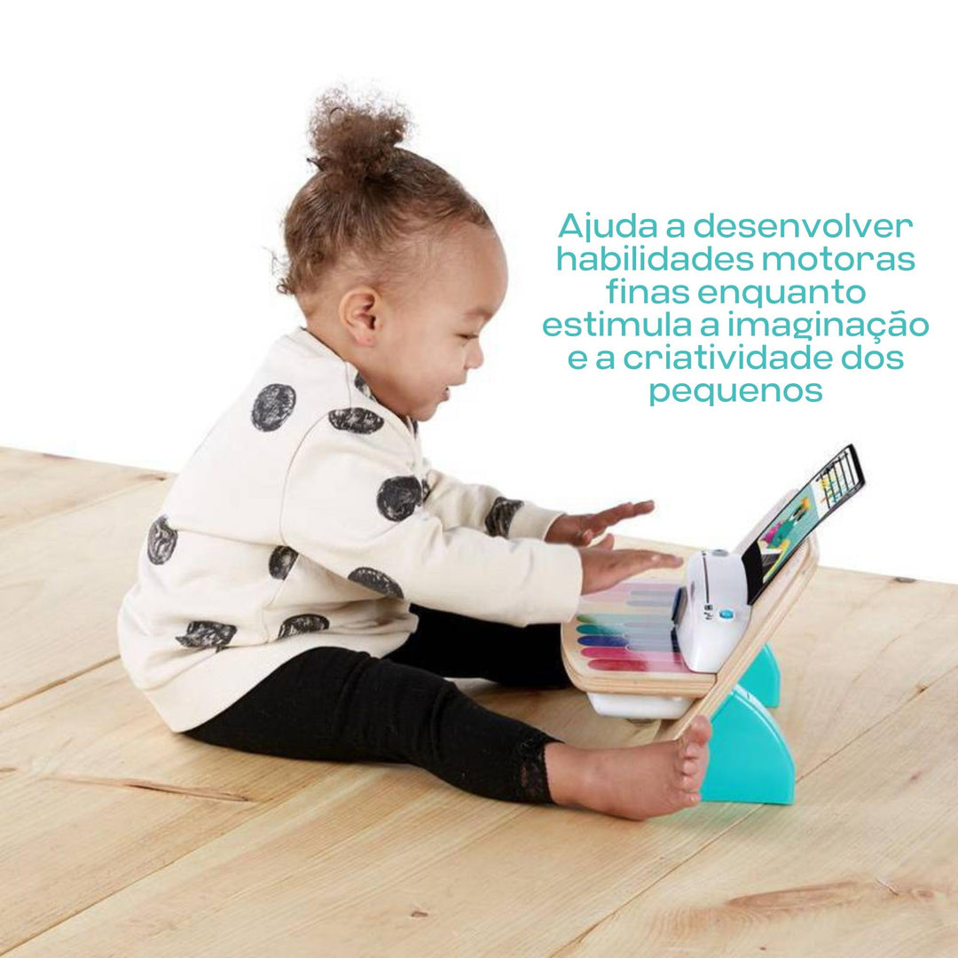 Baby Einstein Hape Magic Touch Piano - Wooden Musical Toy for Toddlers 6-36 Months