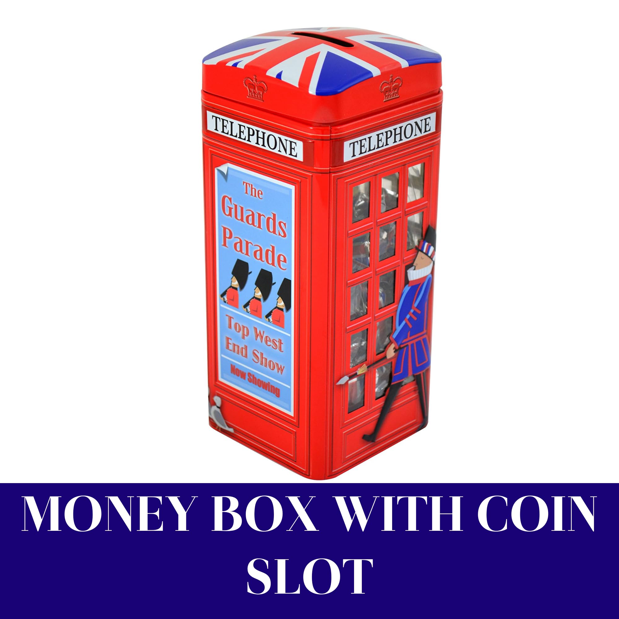 The Silver Crane Co. British Phone Box Souvenir Tin with Vanilla Fudge - 200g Christmas Gift 2