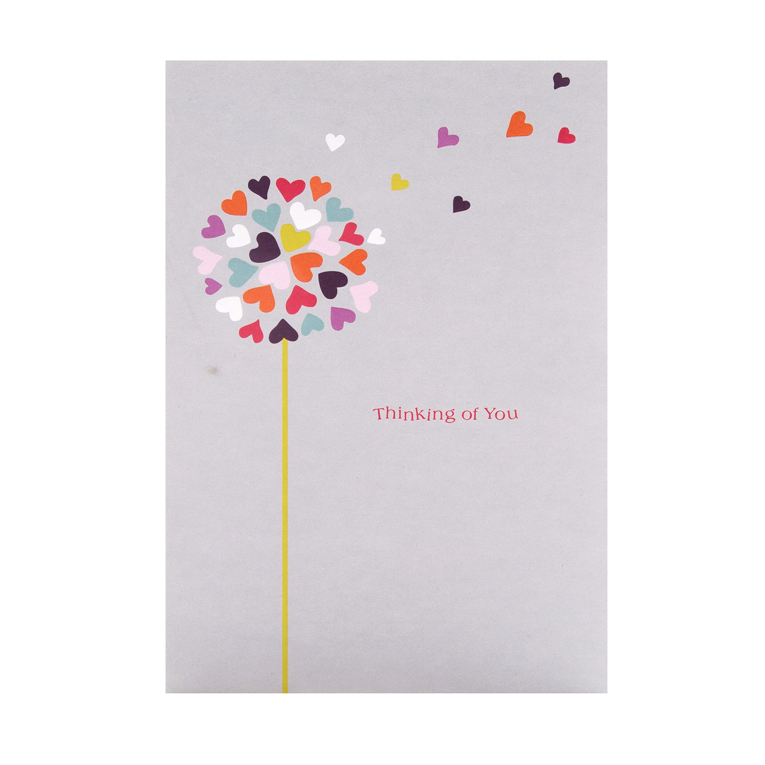 Hallmark Thinking Of You Card - Contemporary Illustrated Design with Embossed Dandelion 3
