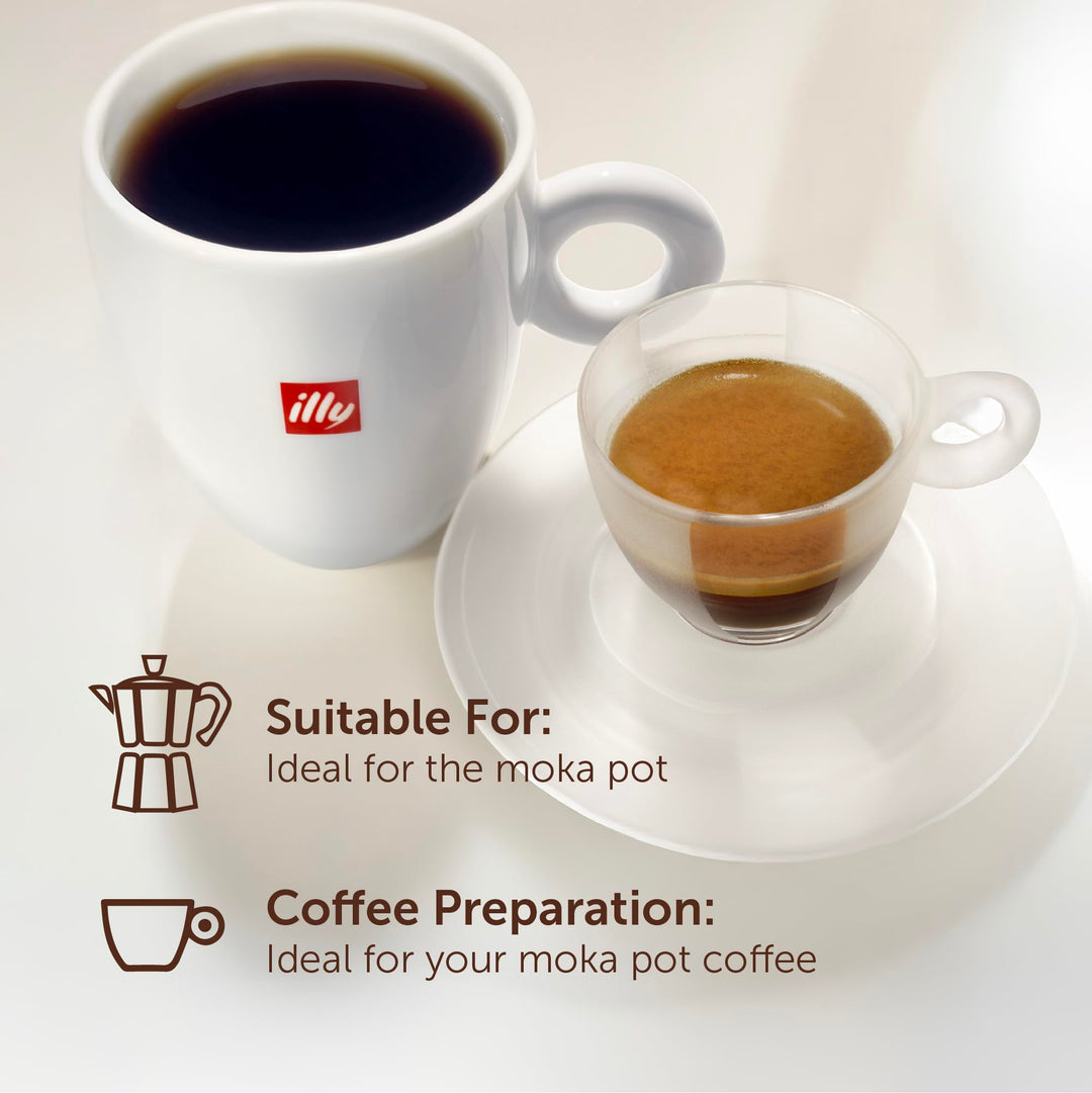 illy Intenso Ground Coffee - Dark Roast 100% Arabica - 250g