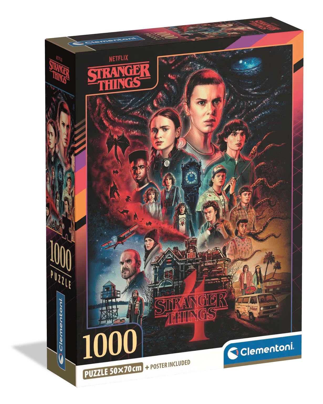 Clementoni Stranger Things 1000-Piece Jigsaw Puzzle for Adults 1