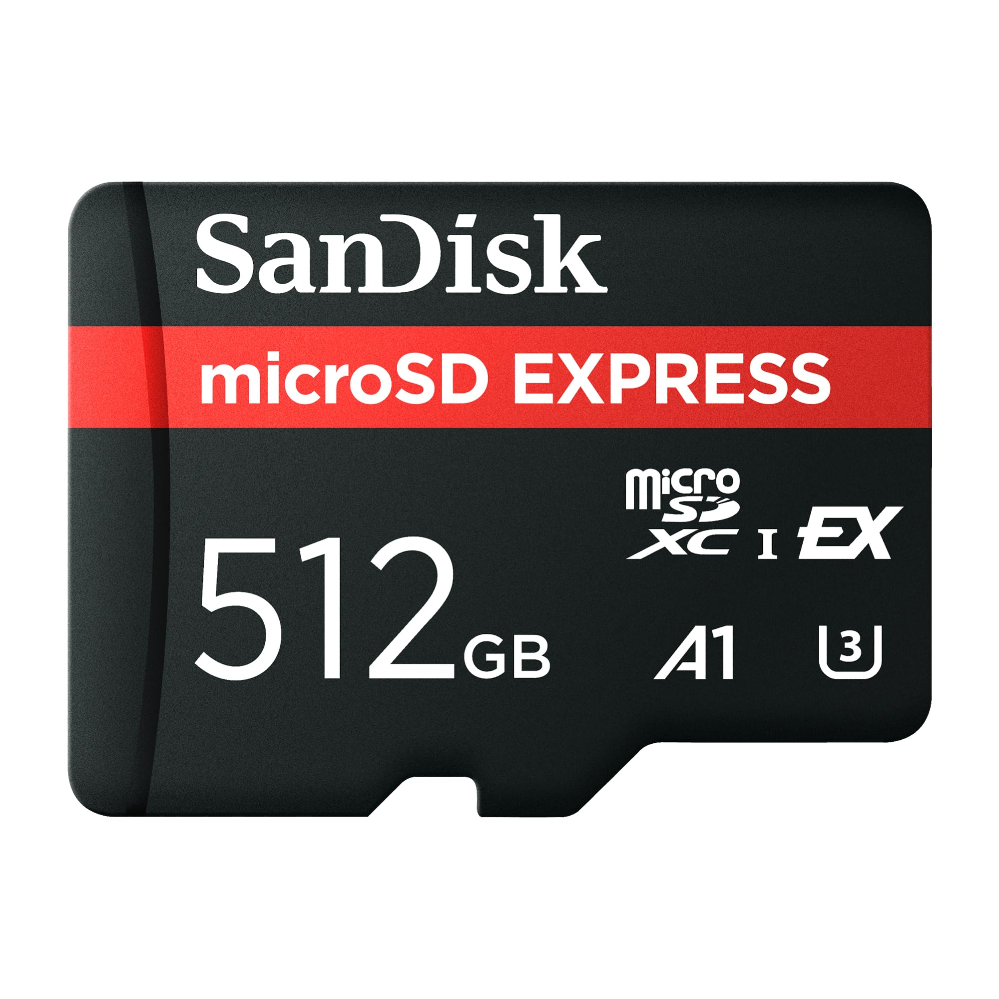 SanDisk microSD Express Card - 512GB | Up to 880 MB/s Read Speed | PCIe-NVMe Interface