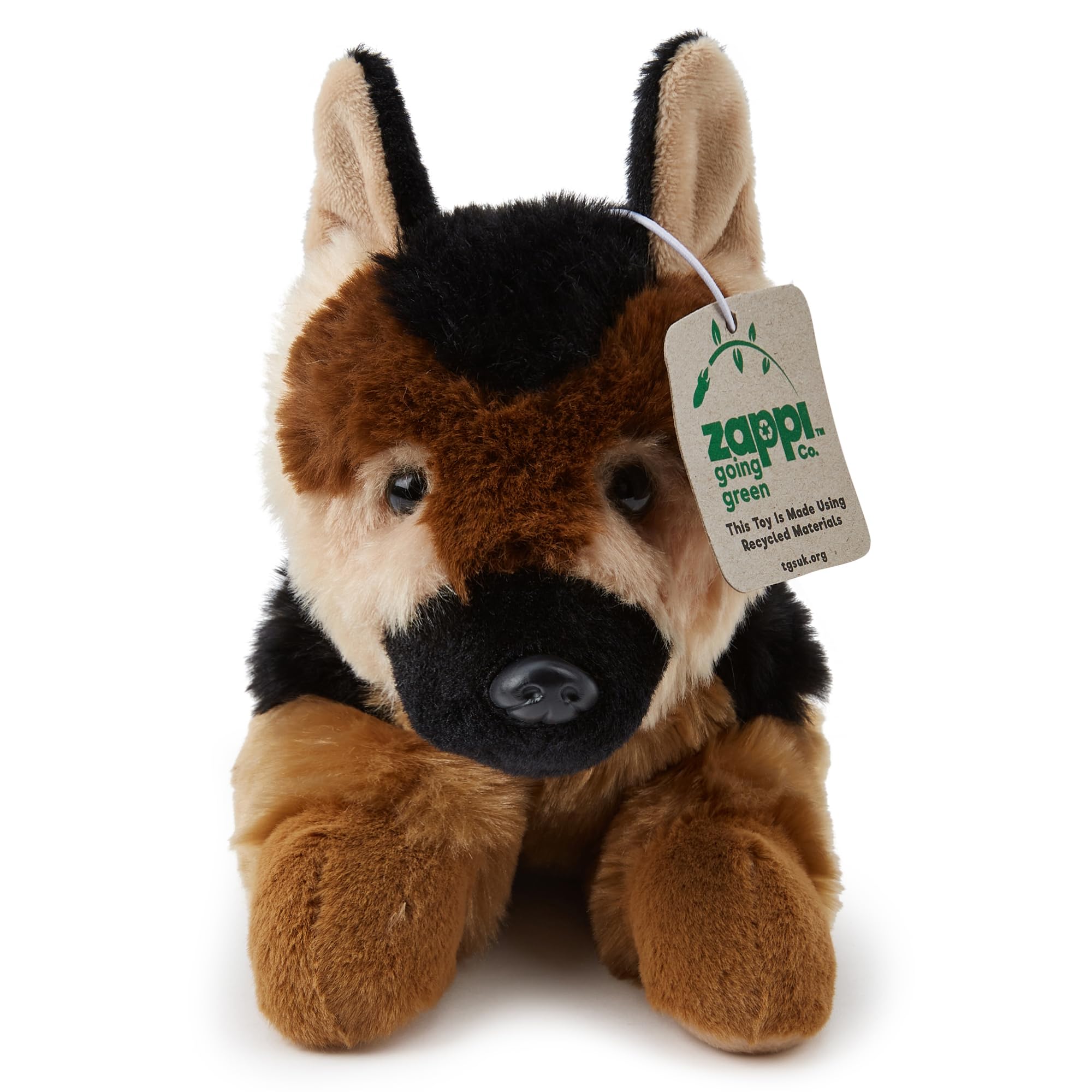 Zappi Co German Shepherd Plush Toy - 28cm Cuddly Dog | Recycled Material | Washable 6