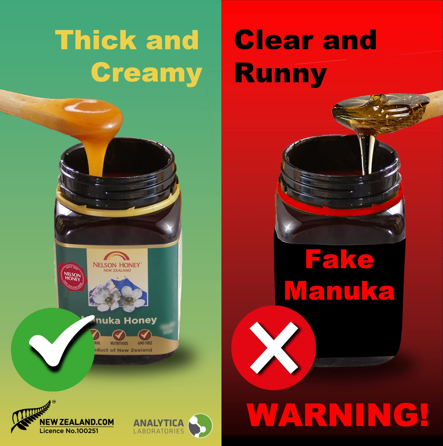 Nelson Honey Manuka Honey MGO 550+ | Pharmaceutical Grade | 250g 4