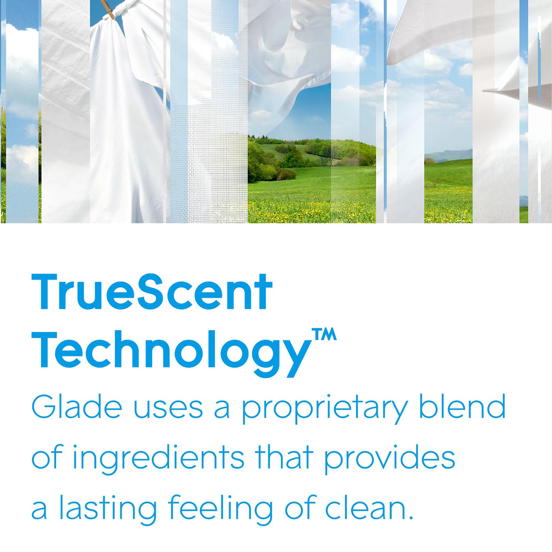 Glade - Sense & Spray Air Freshener Refill, Motion Activated Automatic Room Spray, Clean Linen, 3 Refills (3 x 18ml)