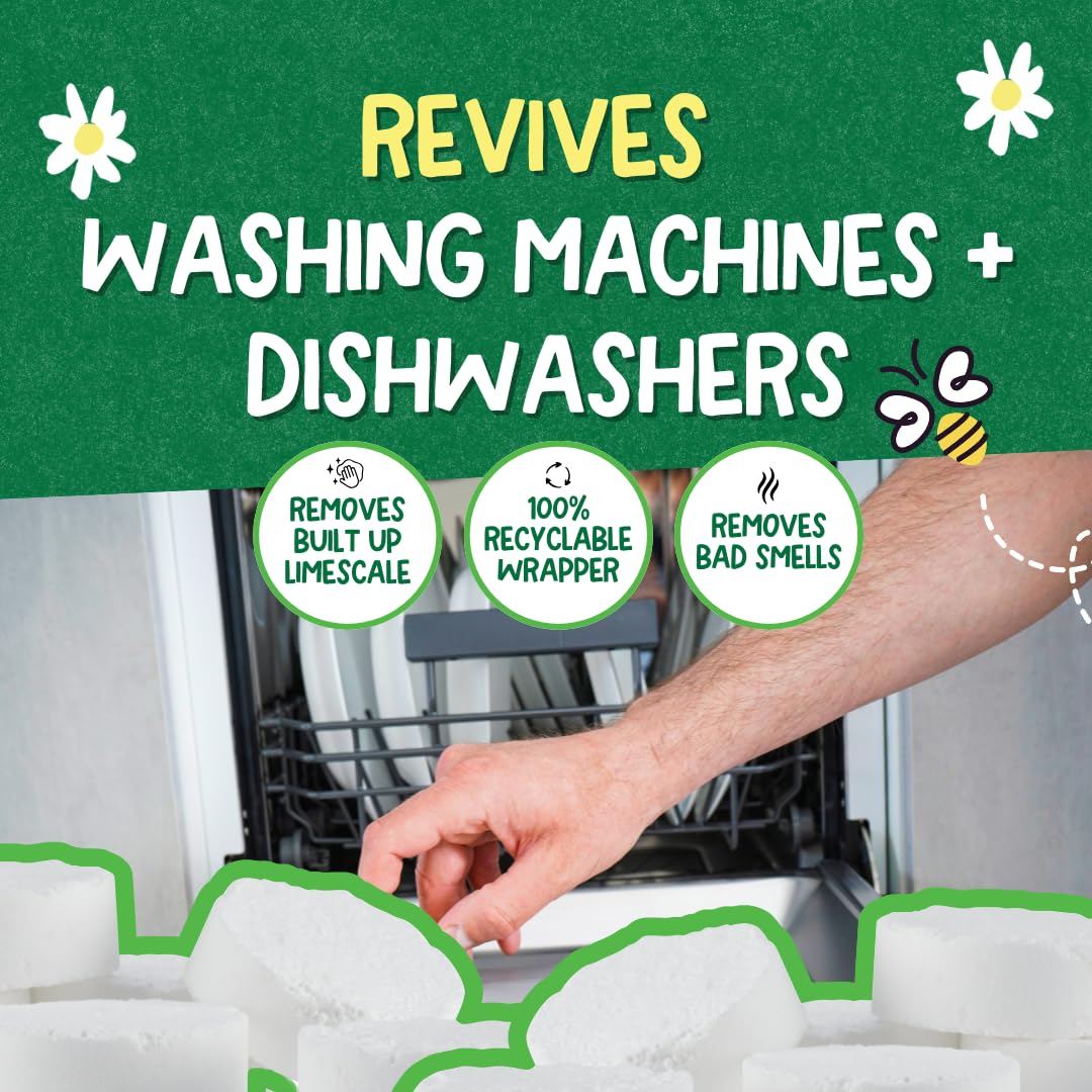Ecoegg - Detox Tablets for Washing Machine and Dishwasher, 8 Tablets