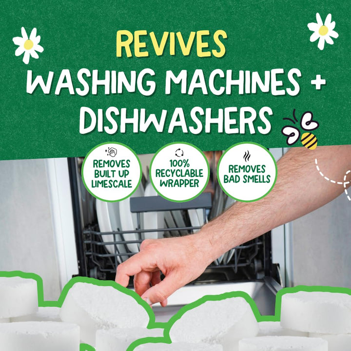 Ecoegg - Detox Tablets for Washing Machine and Dishwasher, 8 Tablets