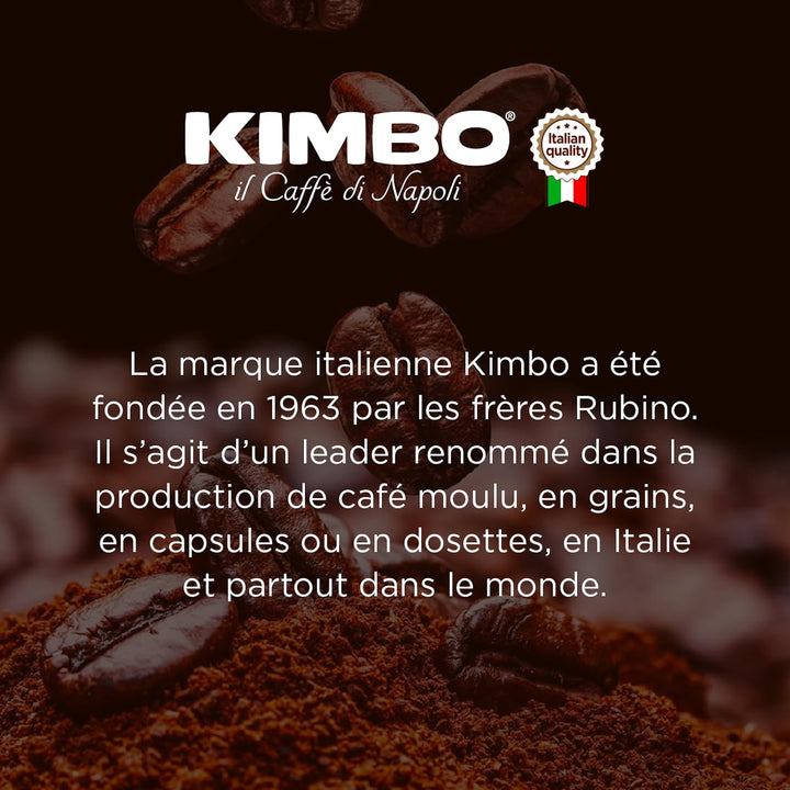 Kimbo Aroma Gold - 100% Arabica Whole Coffee Beans, Medium Dark Roast, 250g