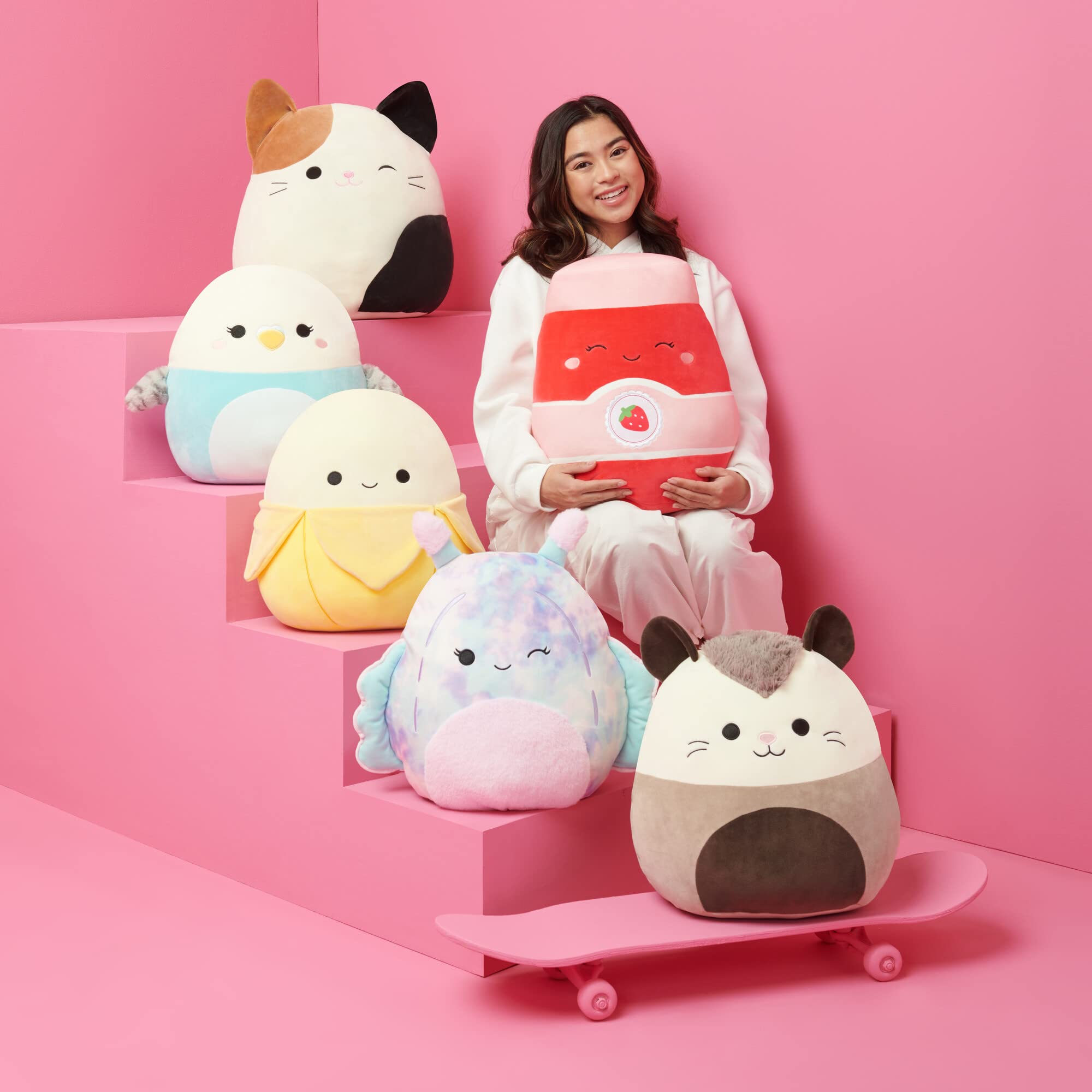 Squishmallows Halloween 4-Pack Plush – Gabin, Fitzy, Malcolm, Ms. K – 5-Inch Stuffed Animals by Jazwares