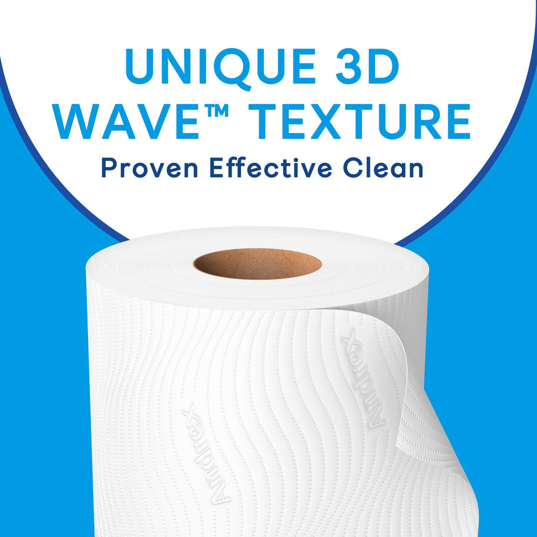 Andrex Complete Clean 12 Mega Toilet Rolls (Equivalent to 18 Standard Rolls), 50% More Sheets, White