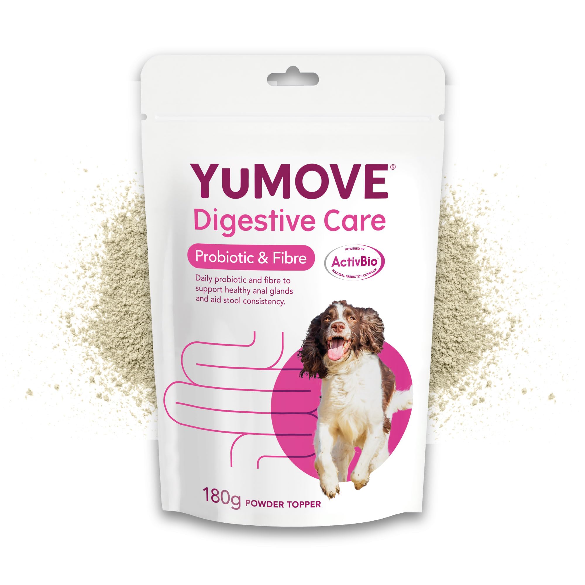 YuMOVE Digestive Care & Fibre Dog Supplement for Gut Health | 180g Powder 1