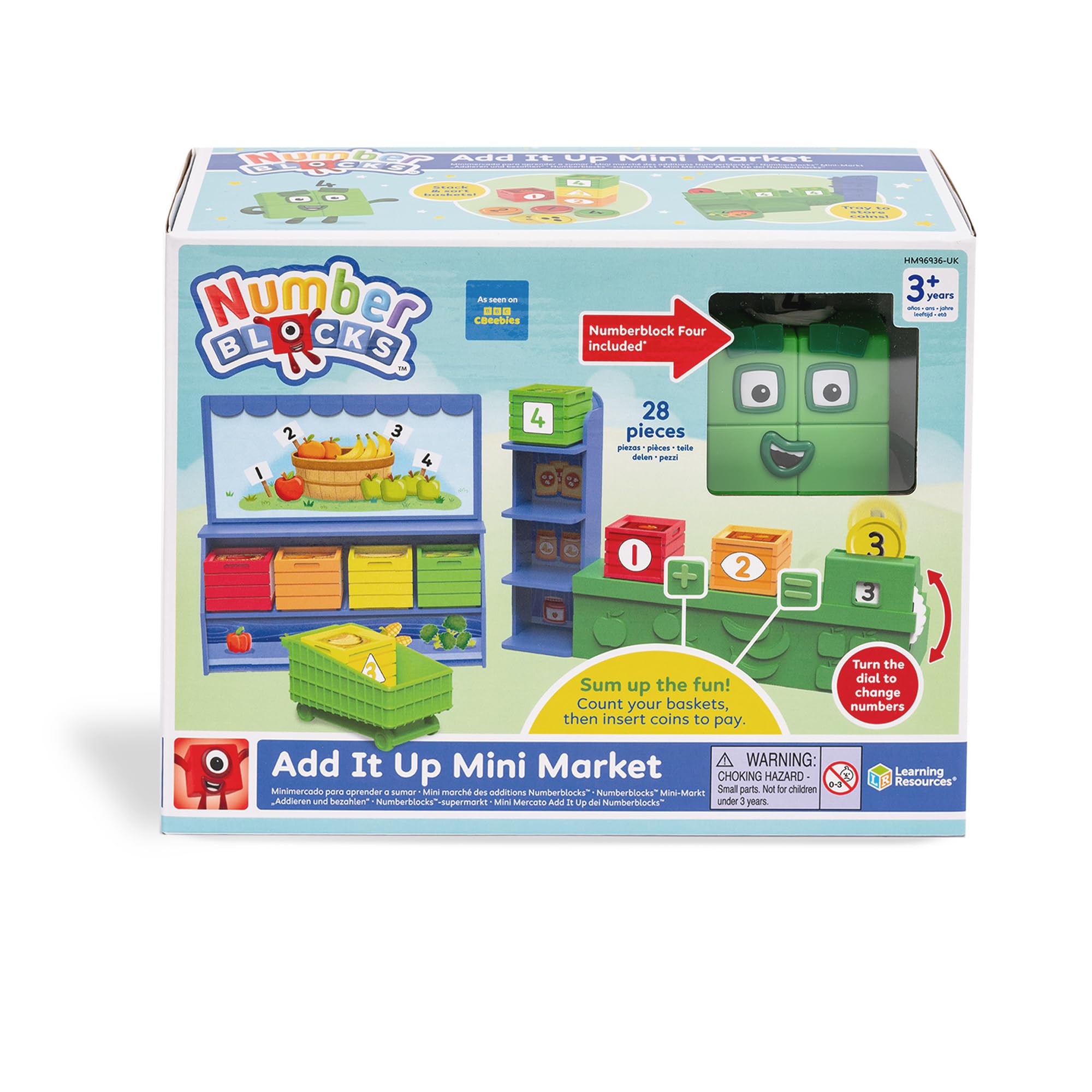 Learning Resources Numberblocks Add It Up Mini Market Role Play Toy for Counting and Addition | Ages 3+
