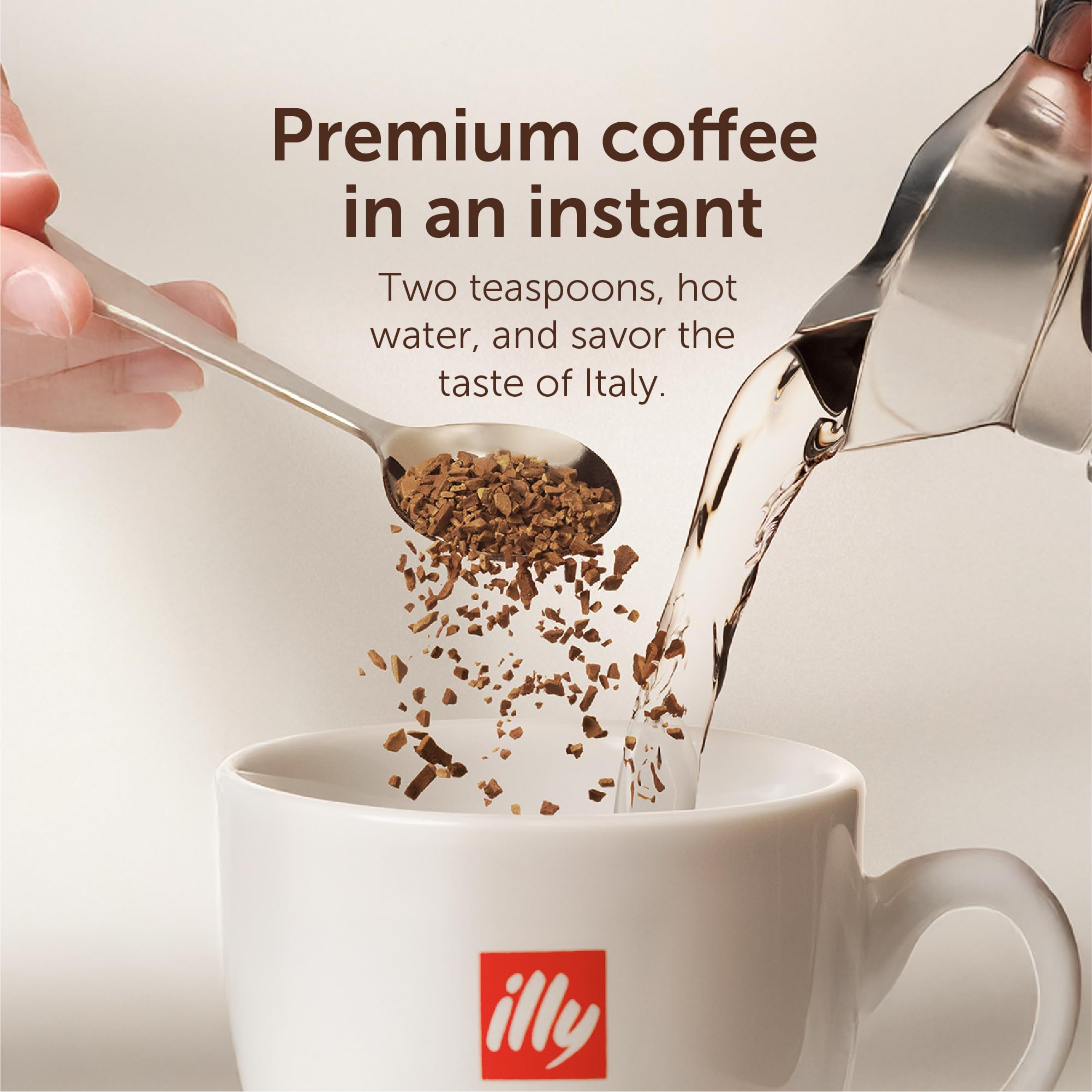 illy Entkoffeinierter Instantkaffee, Mittlere Röstung, 100 % Arabica, 6 x 95 g 3