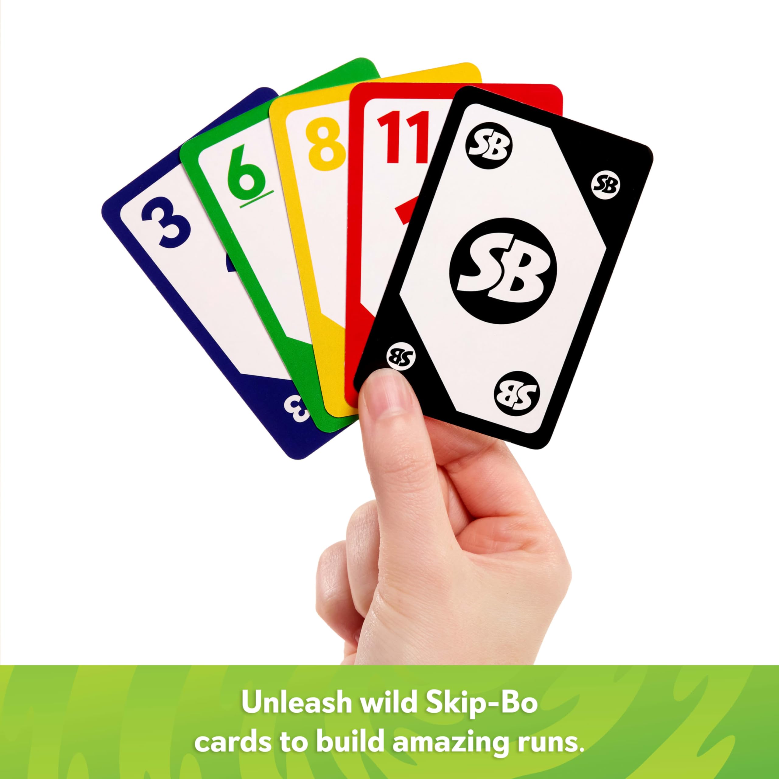 Juegos Mattel Skip-Bo Card Game - Family Strategy Game | 168 Cards | Ages 7+ 3