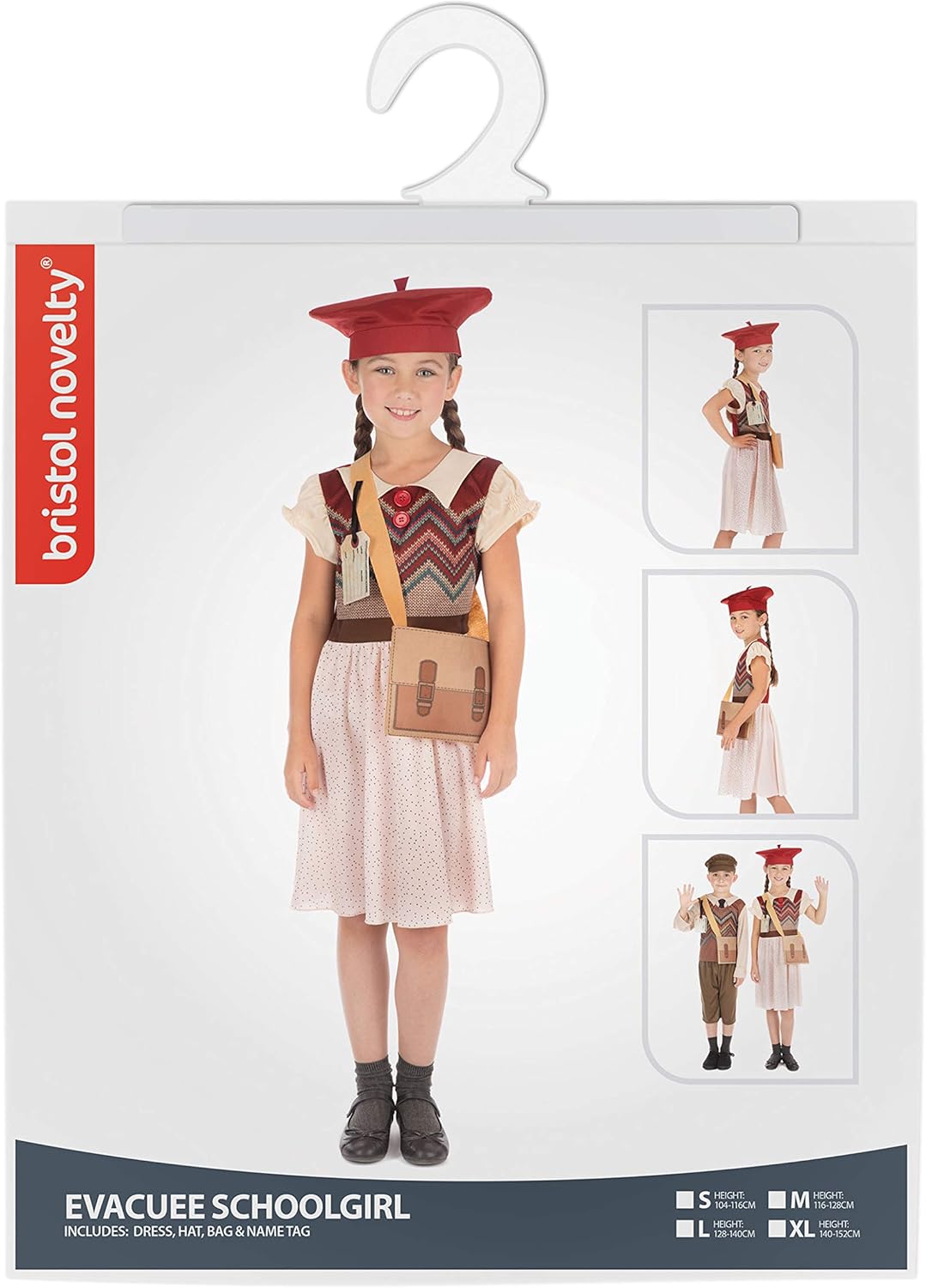 Bristol Novelty Evacuee Schoolgirl Costume - Age 10-12 Years 4