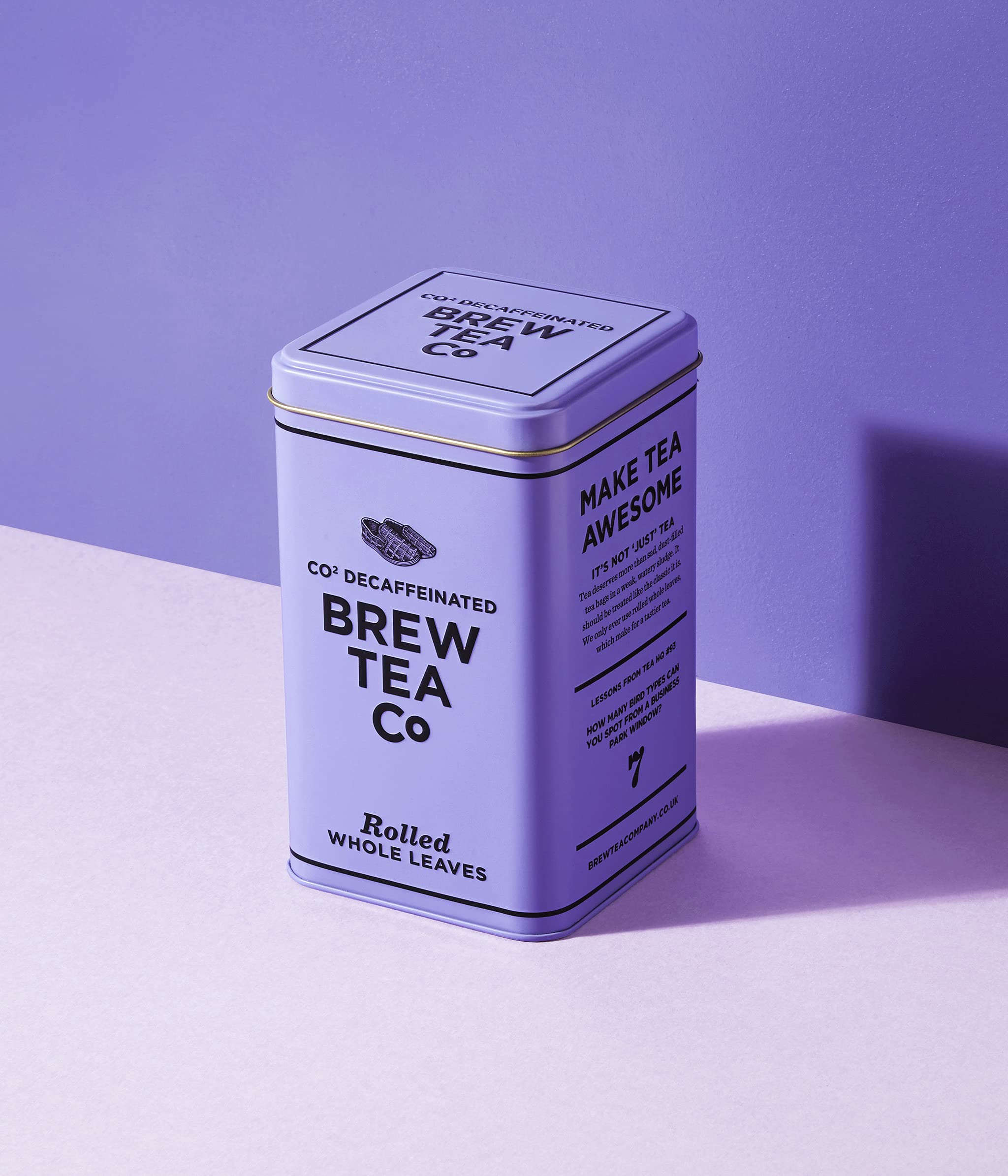 Brew Tea Co CO2 Decaffeinated Ceylon Tea - Fruity & Earthy - 150g in Classic Tin 2