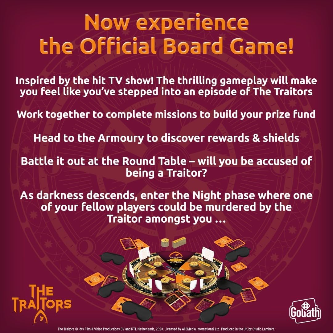 Goliath Games The Traitors Official Board Game