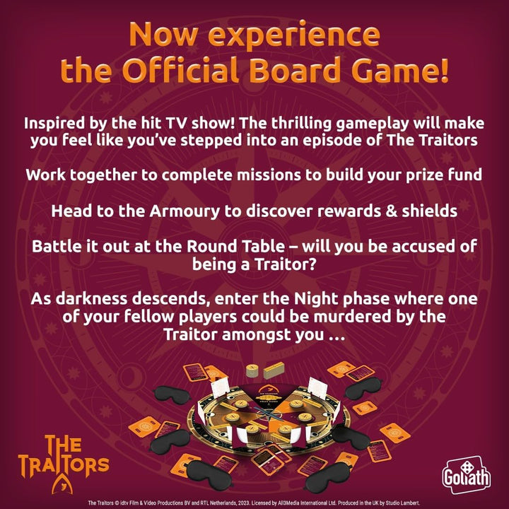 Goliath Games The Traitors Official Board Game