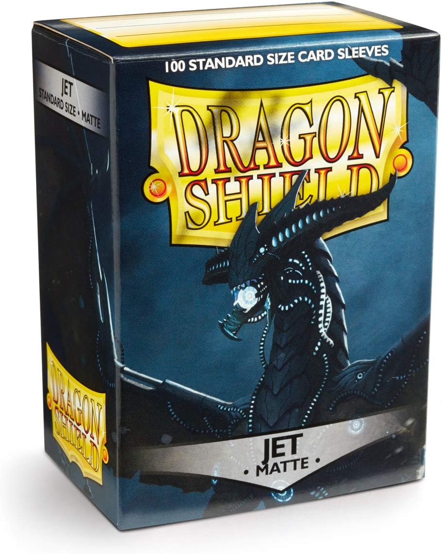 Dragon Shield Matte Jet Black Card Sleeves - 100 Count Standard Size (2.5 x 3.5 in) 2