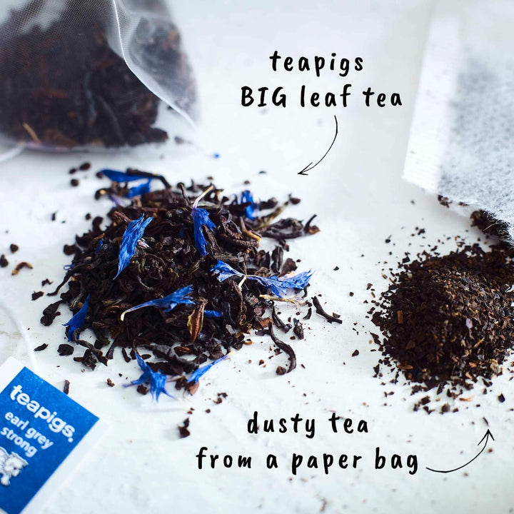 Teapigs Earl Grey Strong Loose Leaf Tea - Whole Leaf Black Tea with Bergamot & Cornflowers