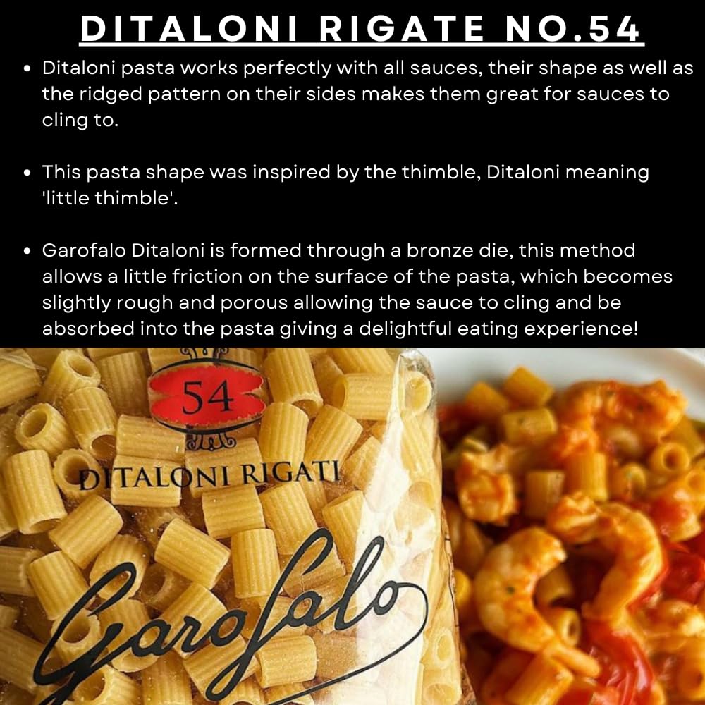 Garofalo Ditaloni Rigate Italian Pasta - 500g