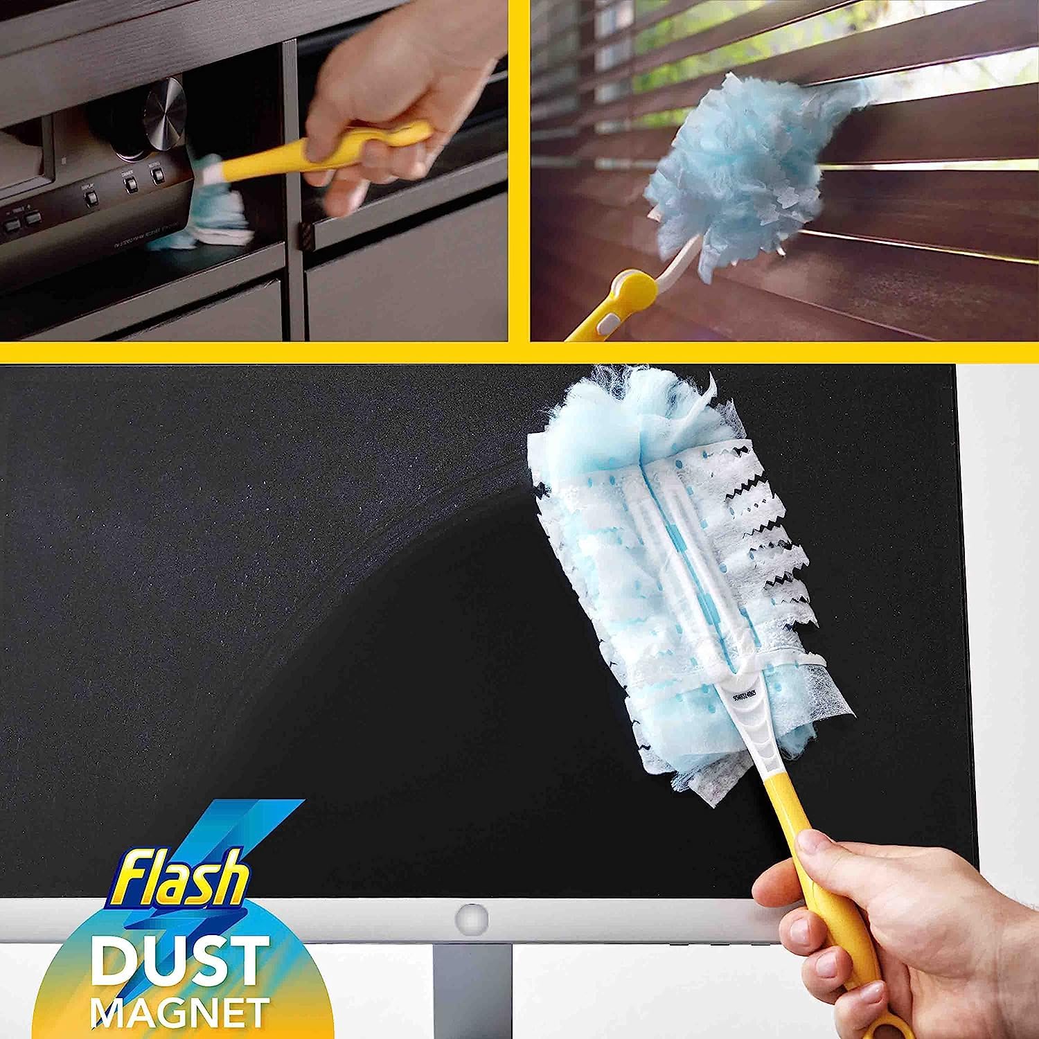 FLASH Dust Magnet Refills - Trap & Lock Dust, Hair & Allergens | 25 Count 3