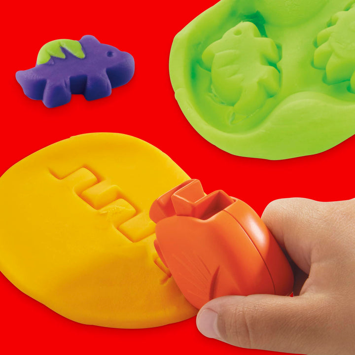 Play-Doh Shapes & Colours Dinosaur Toy - Preschool Creative Playset for Ages 3+