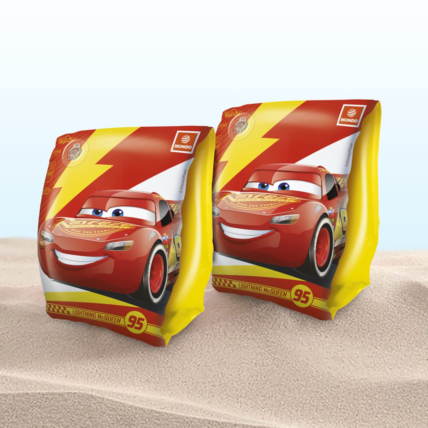 Mondo Disney Cars Inflatable Arm Bands - Ages 3+, Safety Valve, PVC 4