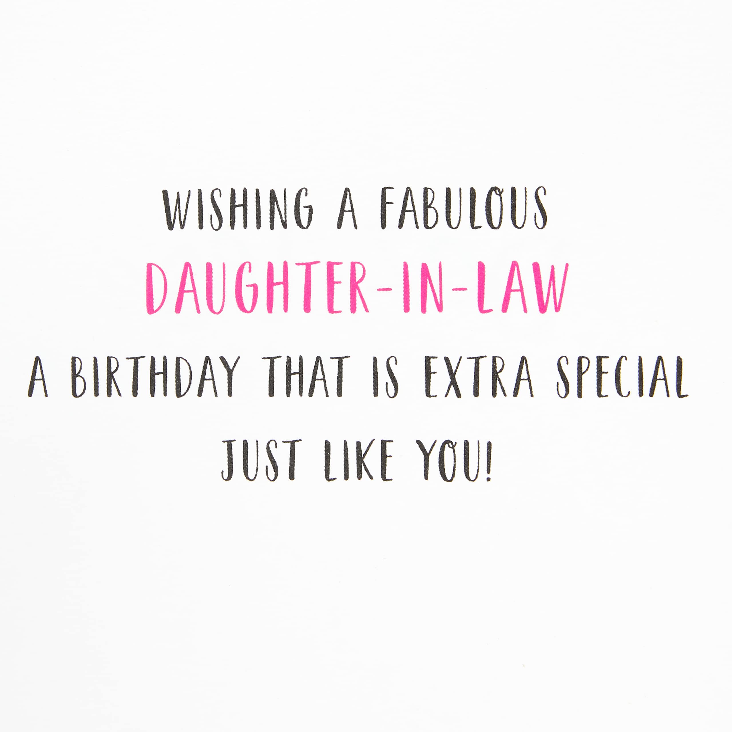 Piccadilly Greetings Daughter In Law Birthday Card | Grey | 8 x 6 inches | Made in the UK 3