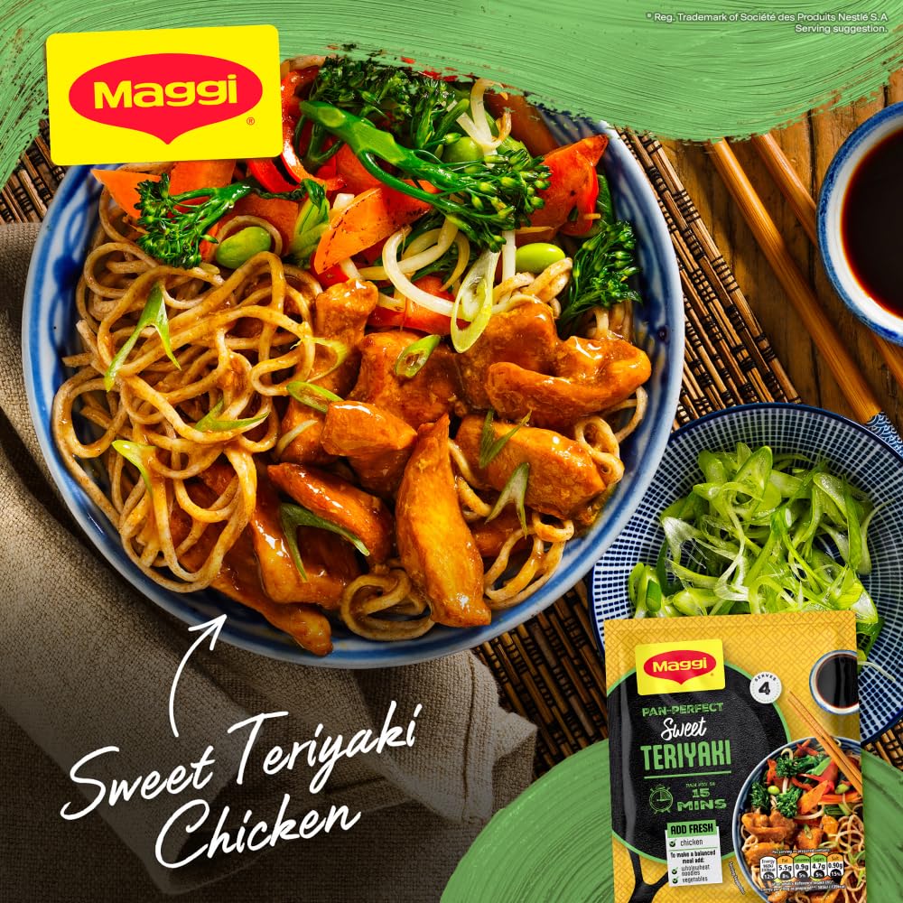 MAGGI Pan Perfect Teriyaki Herbs and Spices Recipe Mix 37g 2
